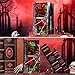 fifijoy Haunted Horror Book Nook Kit DIY Miniature Dollhouse Halloween Booknook Kit Spooky Creepy Scary 3D Wooden Puzzle Bookend Bookshelf Insert Decor with LED Light Haunted Mansion - Image 4