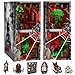 fifijoy Haunted Horror Book Nook Kit DIY Miniature Dollhouse Halloween Booknook Kit Spooky Creepy Scary 3D Wooden Puzzle Bookend Bookshelf Insert Decor with LED Light Haunted Mansion - Image 3