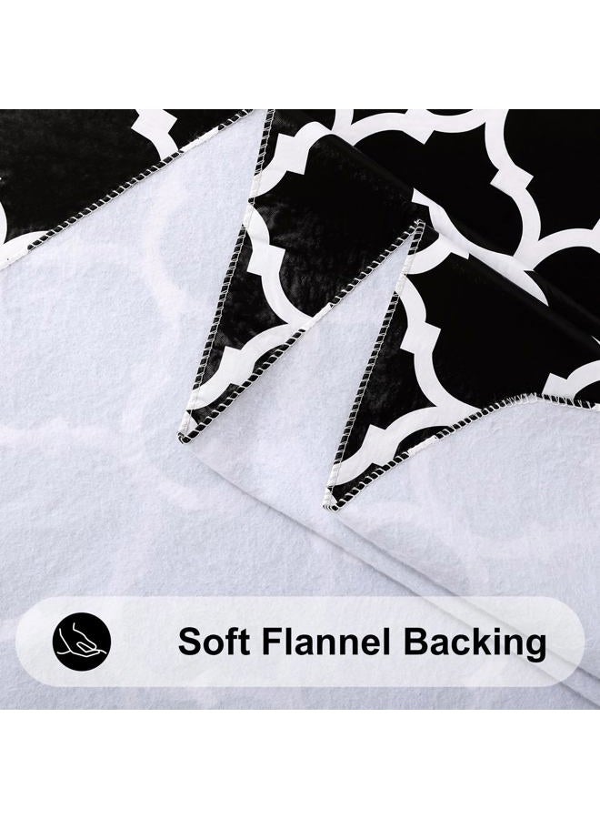 Smiry Square Table Cloth, Waterproof Vinyl Tablecloth with Flannel Backing for Square Tables, Wipeable Spillproof Plastic Tablecloths for Dining, Camping, Indoor and Outdoor (54"x54", Black) - Image 5