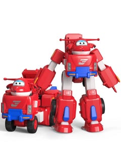 Jett 7" Tall Superwings Jett Robot Suit And 2” Scale Transforming Jett Mini Figure Transforming Robot & Transforming Fire Truck Toy Vehicle Playset Gifts For Boys Girls Kids Child - pzsku/ZB3BFED25D3C5E94B0AFCZ/45/_/1689331926/71eb5c9d-ae3f-4d60-8e45-e0b285d9067e