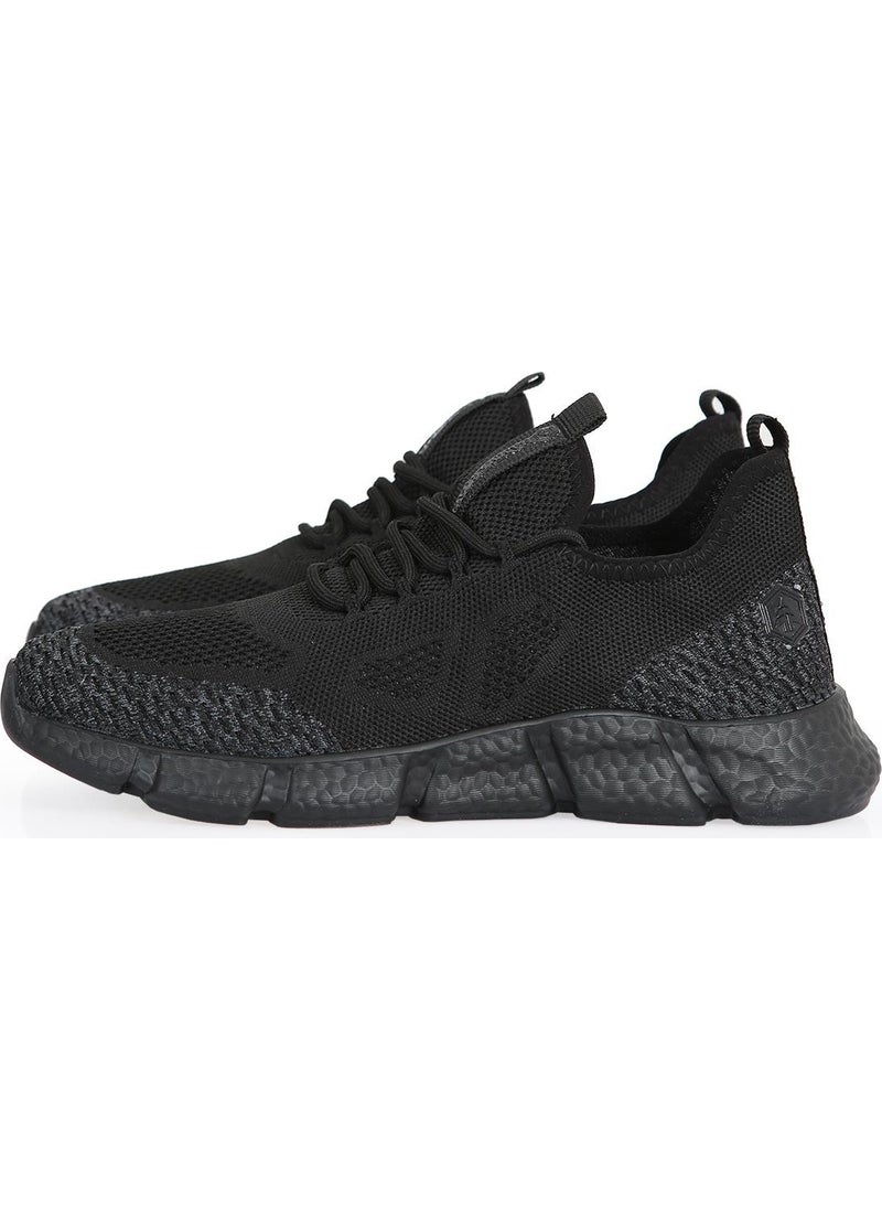 Hammer Jack Gray Black Steel Knit Comfortable Sole Men's Sneakers 028-5201  - Image 5