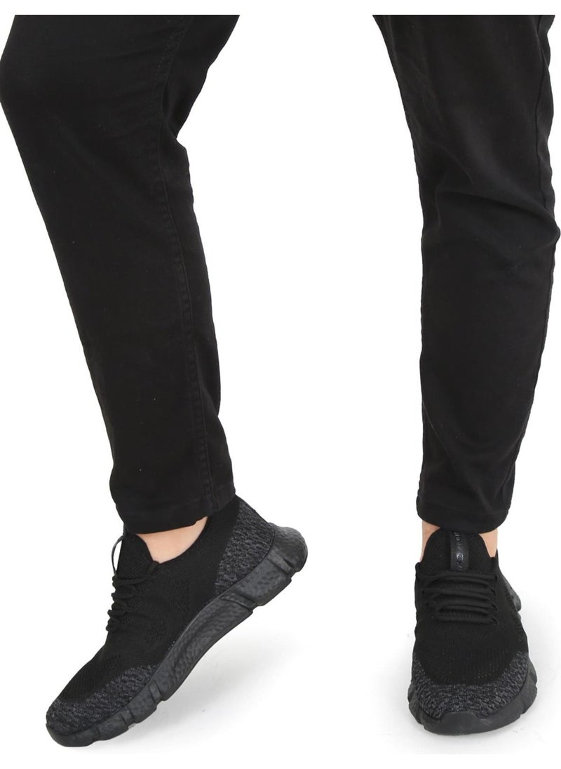Hammer Jack Gray Black Steel Knit Comfortable Sole Men's Sneakers 028-5201  - Image 2