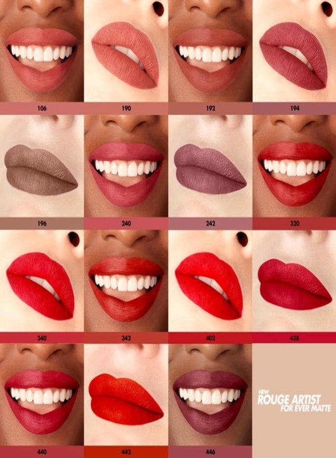 MAKE UP FOR EVER Rouge Artist For Ever Matte 24HR Longwear Liquid Lipstick 4.5ml – Shade 402 Constantly On Fire (Classic Red) – Transfer-Proof, High-Pigment, Comfortable Matte Lip Color - Image 4