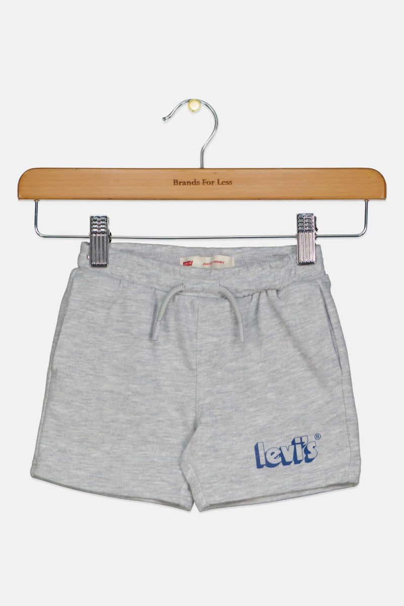 Levi's Toddlers Boy Brand Logo Basic Shorts, Light Grey - Image 1