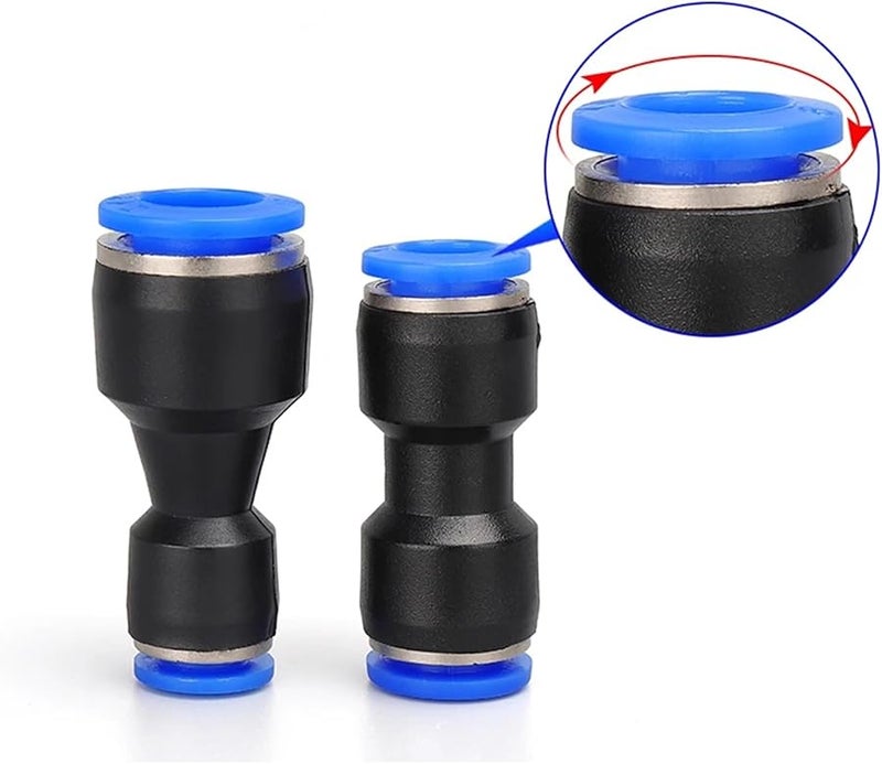 ادفع لتوصيل التركيبات 50 قطعة PU 6 مم خرطوم الهواء والماء موصلات سريعة هوائية صناعية - Image 4