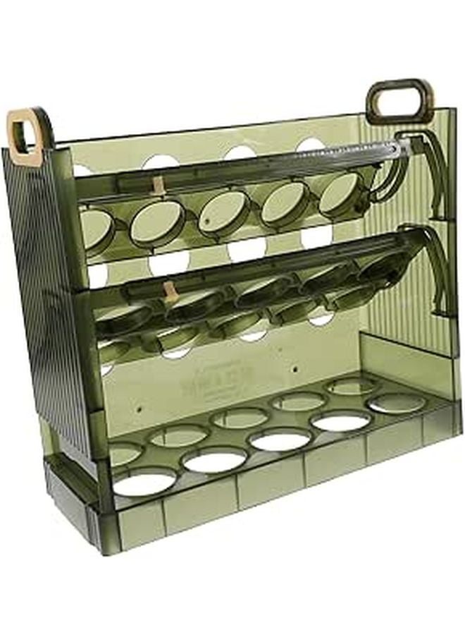 Large Capacity Egg Storage Container Flip Fridge Organizer Holds 30 Eggs - Image 1