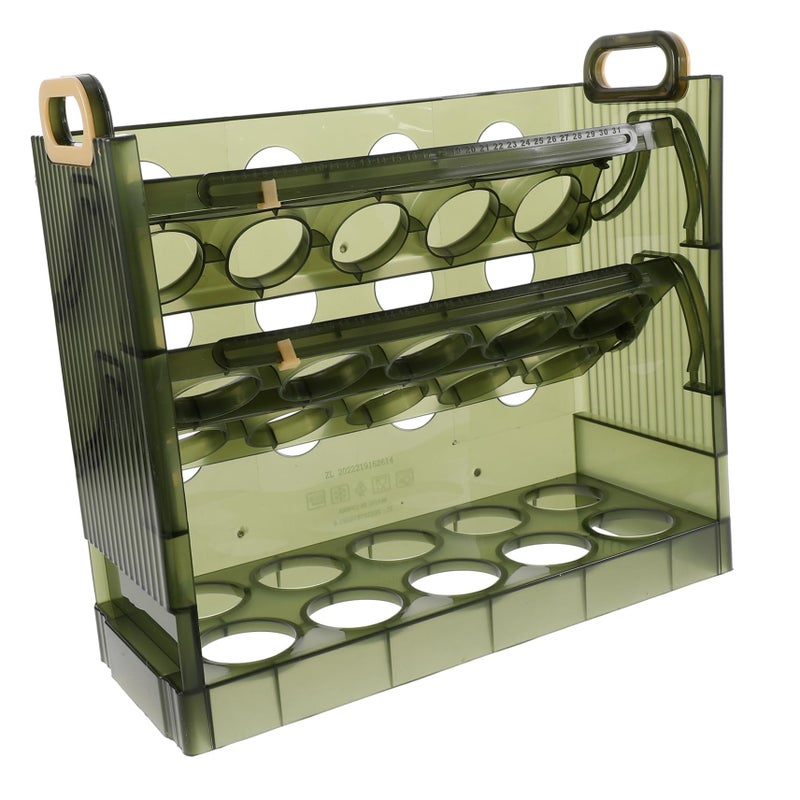 Large Capacity Egg Storage Container Flip Fridge Organizer Holds 30 Eggs - Image 2