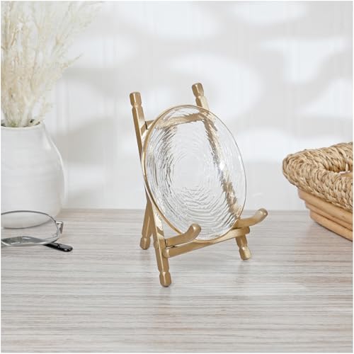 Bard's Satin Gold-toned Metal Easel, 5" H x 3.375" W x 3.5" D, Pack of 2 - Image 2