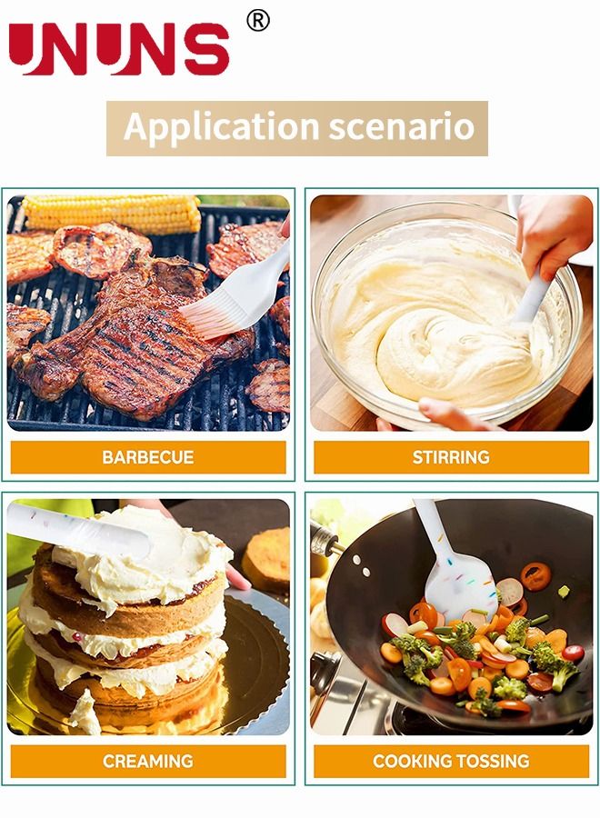 UNUNS Silicone Spatula Set,6-Piece Heat Resistant Nonstick Spatulas Set,Food Grade Silicone Spatulas For Baking Cooking Mixing Kitchen Utensils Set - Image 5