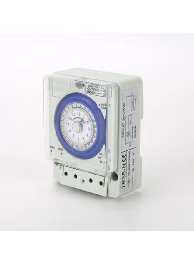 Halamine 24-Hour Mechanical Timer White/Blue - Image 3