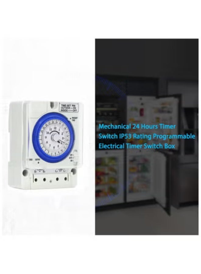 Halamine 24-Hour Mechanical Timer White/Blue - Image 5