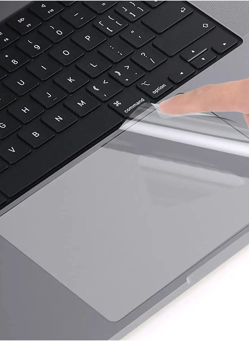 Generic - 2PCS MacBook Pro 14 Trackpad Protector Cover for 2024--2021 M4 M3 M2 M1 Pro/Max A3112/A3185/A3401/A2918/A2992/A2779/A2442 Clear Anti Scratch Fingerprint Touchpad Skin Accessories - Image 1