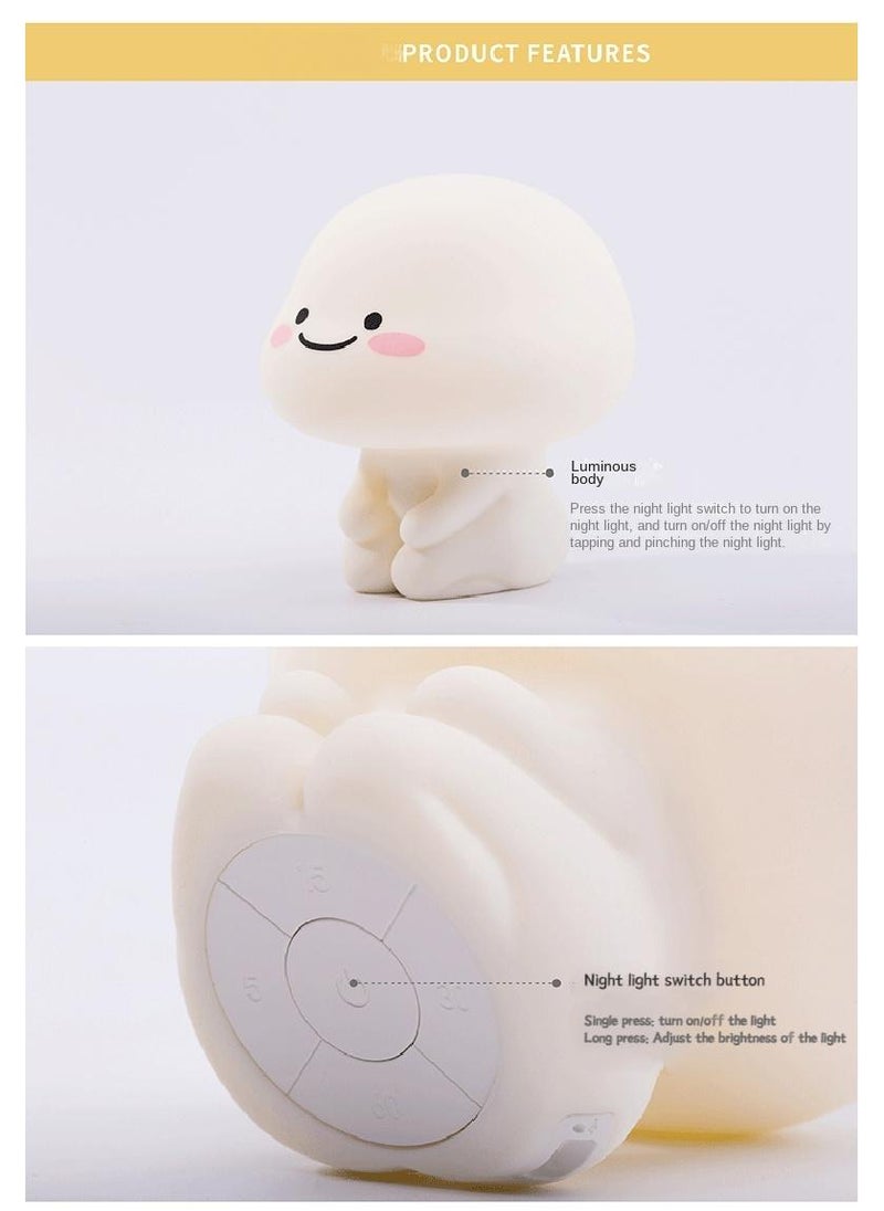Y&D Adorable Kids Night Light Night Lamp Night Lights For Kids Bedroom Toddler Baby Portable Silicone USB Led Nightlight Nursery  - Image 5