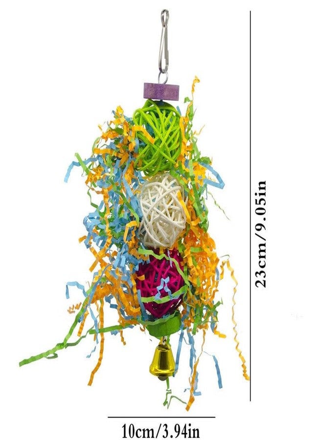 josaner-zz 3 PCS Bird Chewing Toys Foraging Shredder Toy Parrot Cage Bird Loofah Hanging Toyfor Small Medium Parrots, Conures, Cockatiel, Budgies, Lovebird Parrotlet, and Bird Cage Accessorie - Image 4