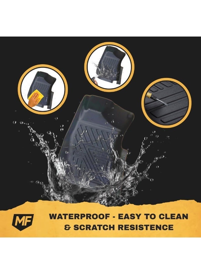 MOTOR FIT Floor Mats for Suzuki Jimny 5-Door 2018–2026 | All-Weather TPE Mats | Custom Fit 3D Design | Waterproof, Anti-Slip, Easy to Clean | Full Interior Protection - Image 5
