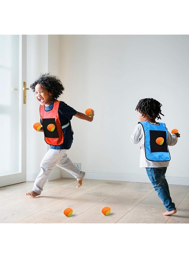 أوزيغالور مجموعة ألعاب دودج بول من 24 قطعة للاستخدام في الهواء الطلق، 20 كرة عائمة مع 4 قطع من سترة دودج بول اللاصقة، ألعاب سكيتلز للأطفال - Image 5