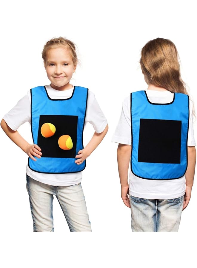 أوزيغالور مجموعة ألعاب دودج بول من 24 قطعة للاستخدام في الهواء الطلق، 20 كرة عائمة مع 4 قطع من سترة دودج بول اللاصقة، ألعاب سكيتلز للأطفال - Image 4