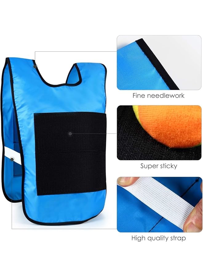 أوزيغالور مجموعة ألعاب دودج بول من 24 قطعة للاستخدام في الهواء الطلق، 20 كرة عائمة مع 4 قطع من سترة دودج بول اللاصقة، ألعاب سكيتلز للأطفال - Image 2