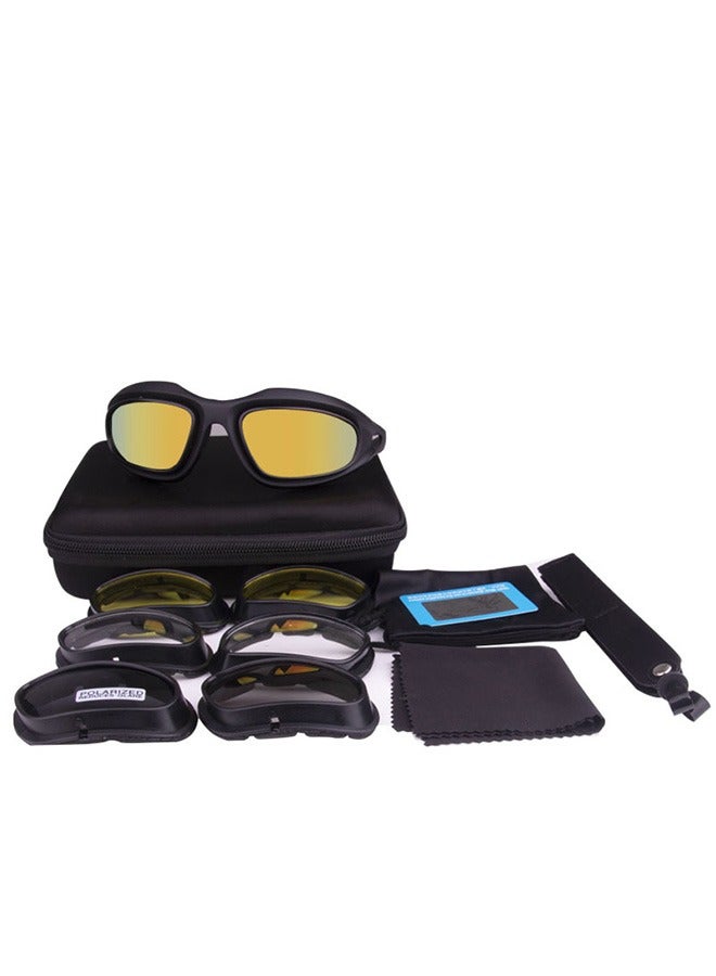 Generic 9 Piece Goggles Mirror Bulletproof