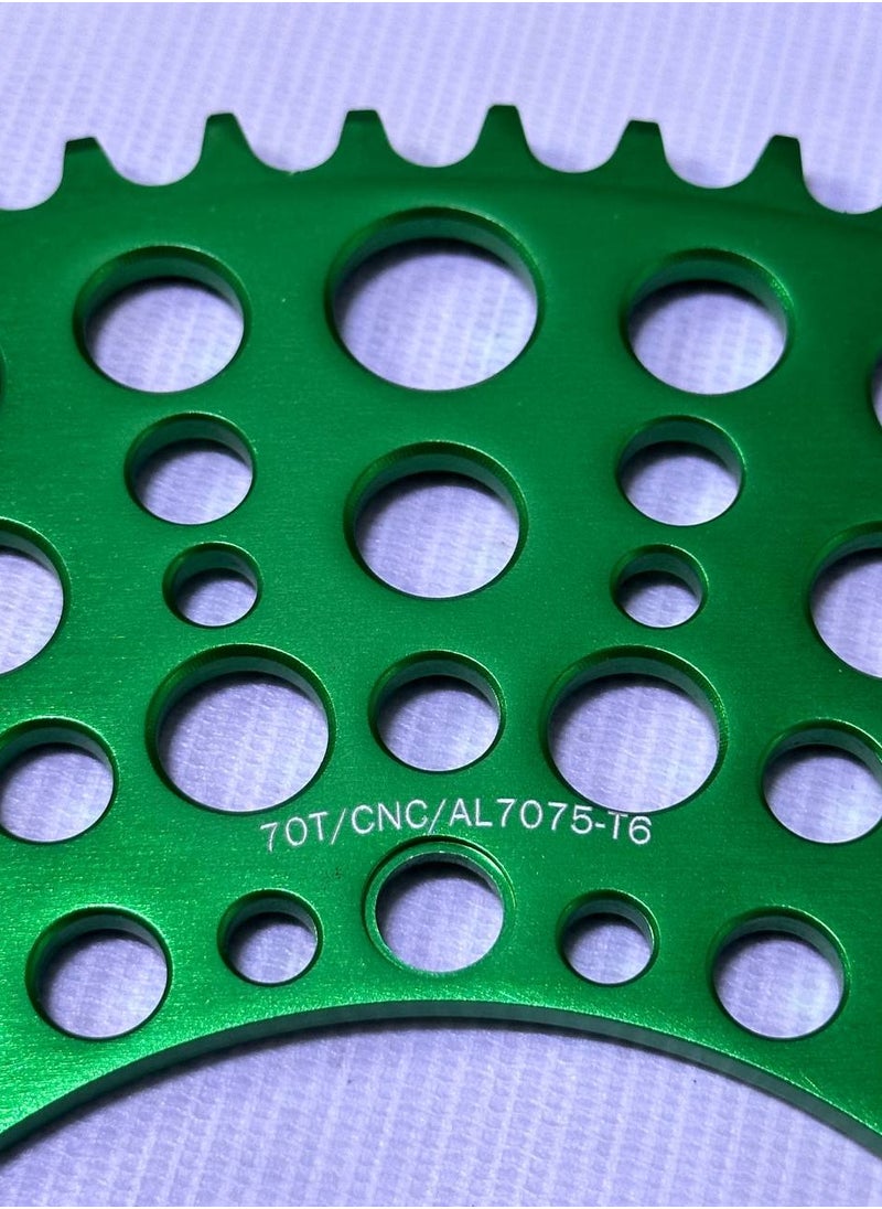 Litepro Chainring 70T Green Color, 130Bcd, Folding Bike  - Image 3