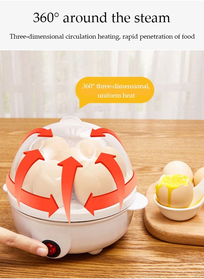 DUNISO Double Layer Egg Cooker, Multifunctional Electric Steam Egg Boiler, Quick Egg Boiler With Handle， Automatic Power Off, High Temperature Resistance,Can Cook 14 Eggs, 350W, 15 * 21cm  - Image 5