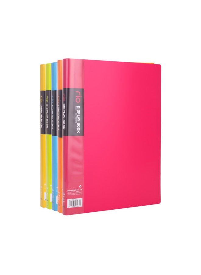 Deli Display Book A4- 20 Sheets - Assorted colors 
