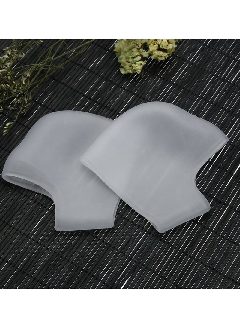 2 Pieces Silicone Socks Soften Heel Cracked Plantar Fasciitis Foot Skin Care Protector Pedicure Pain Relief - Image 3