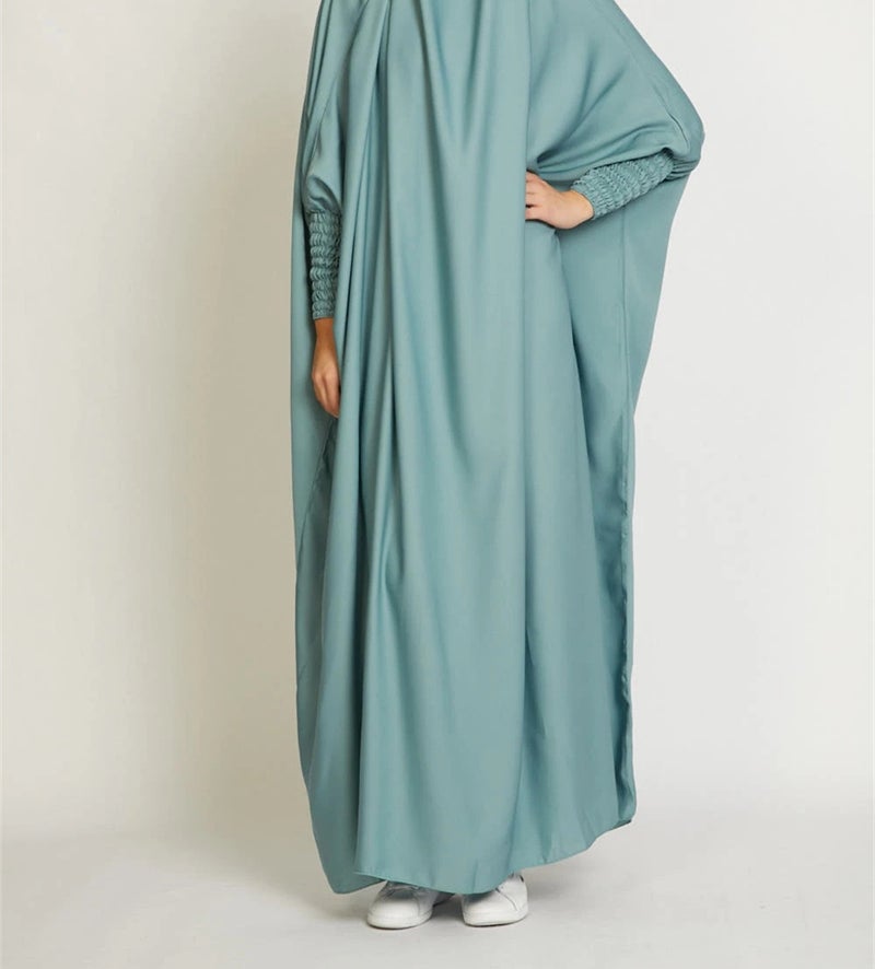 Elegant Solid Color Long Robe for Women Light green 