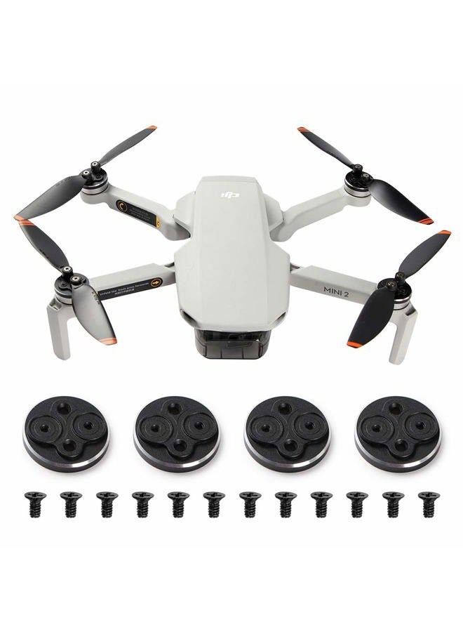 4PCS Mini 2 Motor Cover Cap Protector for DJI Mini 2/Mini SE Accessories Waterproof Dustproof Aluminium Motor Cap (mini 2 Black) - Image 1