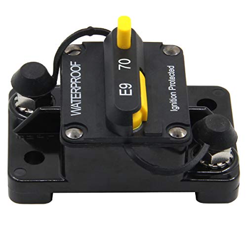 ZOOKOTO 12V- 48V DC 70 Amp Manual Reset Circuit Breaker Waterproof - Image 4
