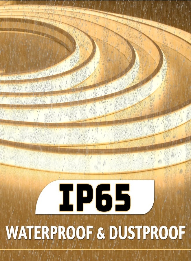 Forus 20 Meter LED Neon Strip Light, 10mm Warm White Waterproof Flexible 20M COB Neon Rope Light, Cuttable LED Strip for Indoor Outdoor Wall Decor, Home, Shop, Party & Festival Lighting 1-Yr Warranty - Image 4