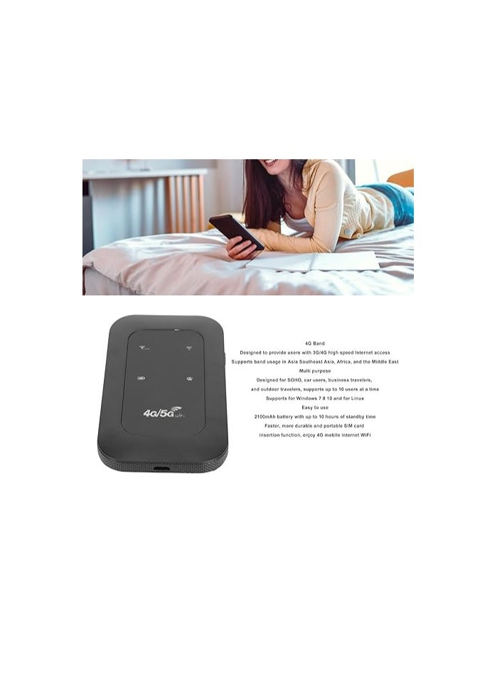 Portable 4G LTE USB Adapter, High Speed 4G Mobile Hotspot Router, USB Portable Router for Phone Laptop Desktop Tablet