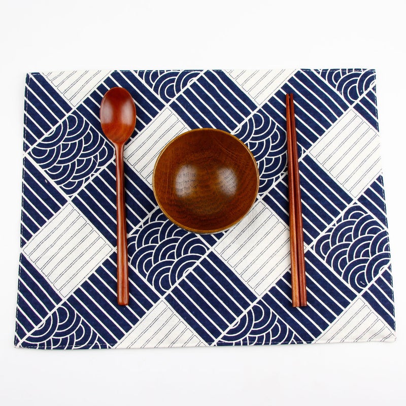 Japanese Whale Lunch Mat For Primary School Students Polyester Cotton Fabric Double Layer Placemat For Children And Students Napkin Insulation Mat Plate Mat - Image 3