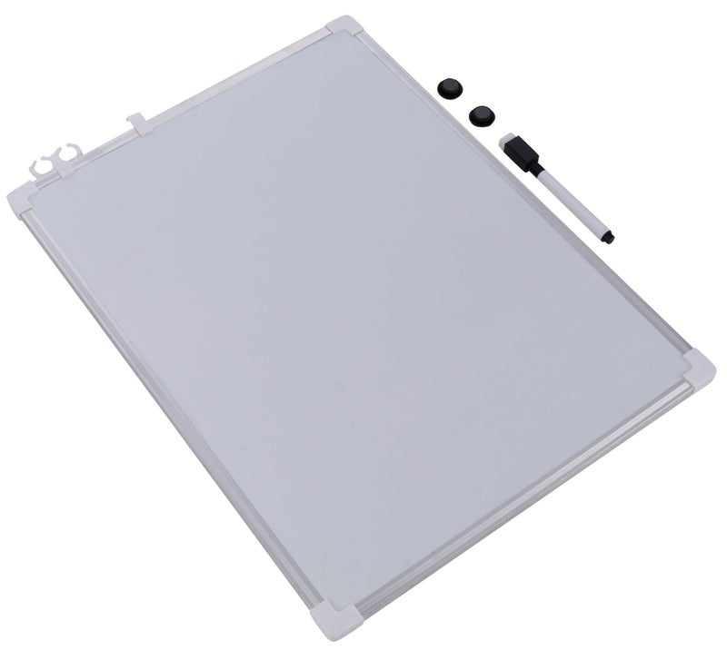 Worison Double Sided A4 Size White and Green Non-Magnetic Whiteboard Dry Erase Writing and Drawing Non Hanging Board (30 x 20 cms) - Image 1