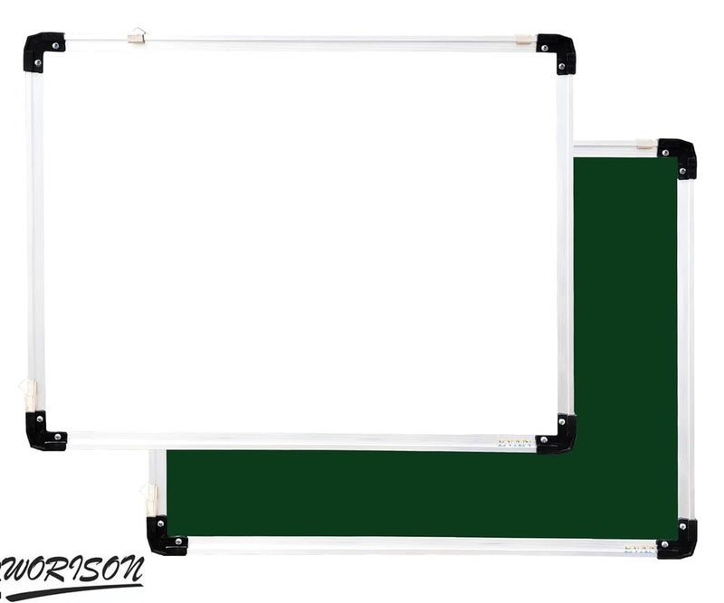 Worison Double Sided A4 Size White and Green Non-Magnetic Whiteboard Dry Erase Writing and Drawing Non Hanging Board (30 x 20 cms) - Image 5