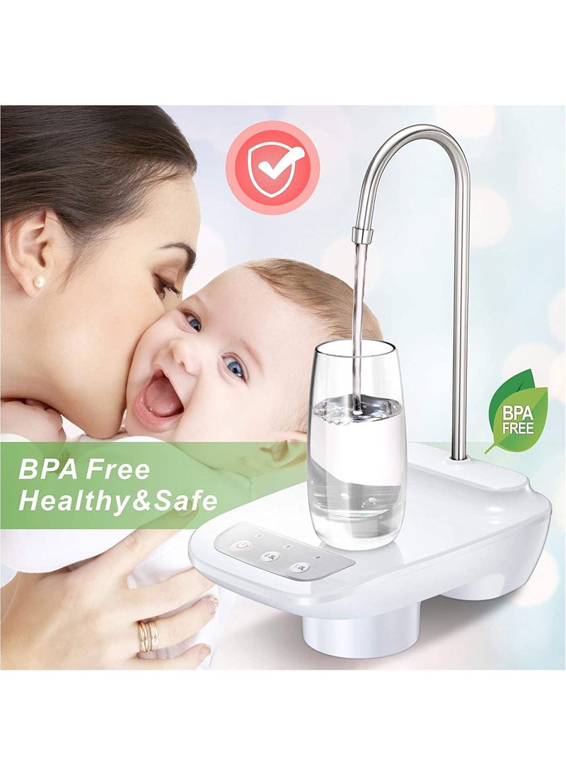 DubaiGallery USB Rechargeable Electric Water Dispensers Portable Automatic Induction Water Pump Bucket Bottle Dispenser Smart Office Kitchen  - Image 2