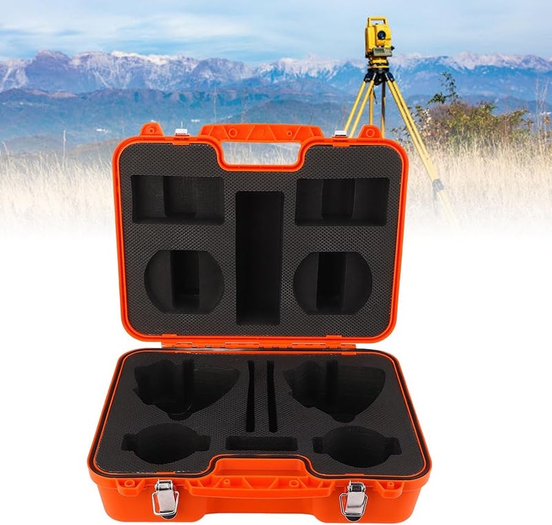 Large Capacity Portable Total Station Carrying Case Durable PP Material Double Lock Secure Storage - Image 5