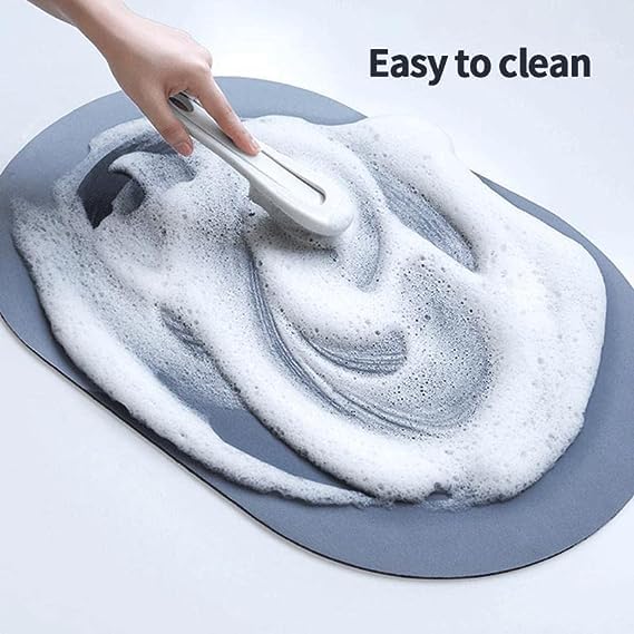 Nirgun Empex Super Absorbent Floor Mat MultiSize Bathroom AntiSlip Bath Mats for Home Microfiber Quick Dry Bathroom Carpet Morandi Color Matching Diatom Mud Bath Mat - Image 5