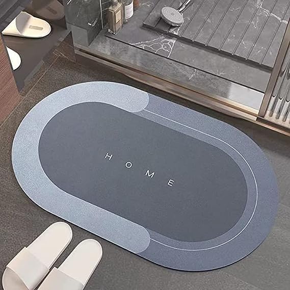 Nirgun Empex Super Absorbent Floor Mat MultiSize Bathroom AntiSlip Bath Mats for Home Microfiber Quick Dry Bathroom Carpet Morandi Color Matching Diatom Mud Bath Mat - Image 1