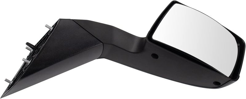 TRQ Passenger Side Manual Mirror - Textured Black Cover for 2004-2014 Volvo VNL - Image 3