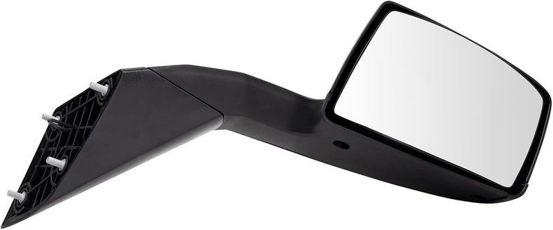 TRQ Passenger Side Manual Mirror - Textured Black Cover for 2004-2014 Volvo VNL - Image 1