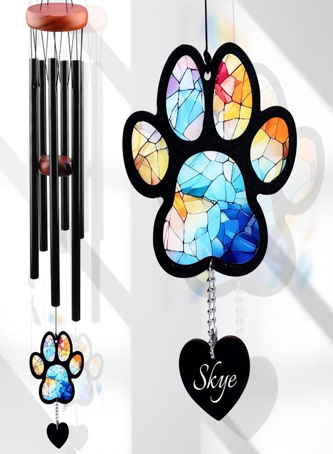 DearKeeps Pet Memorial Wind Chime – Dog Memorial Gifts for Loss of Dog, Loss of Pet Sympathy Gift, Pet Remembrance Bereavement Gift (Paw) - Image 1