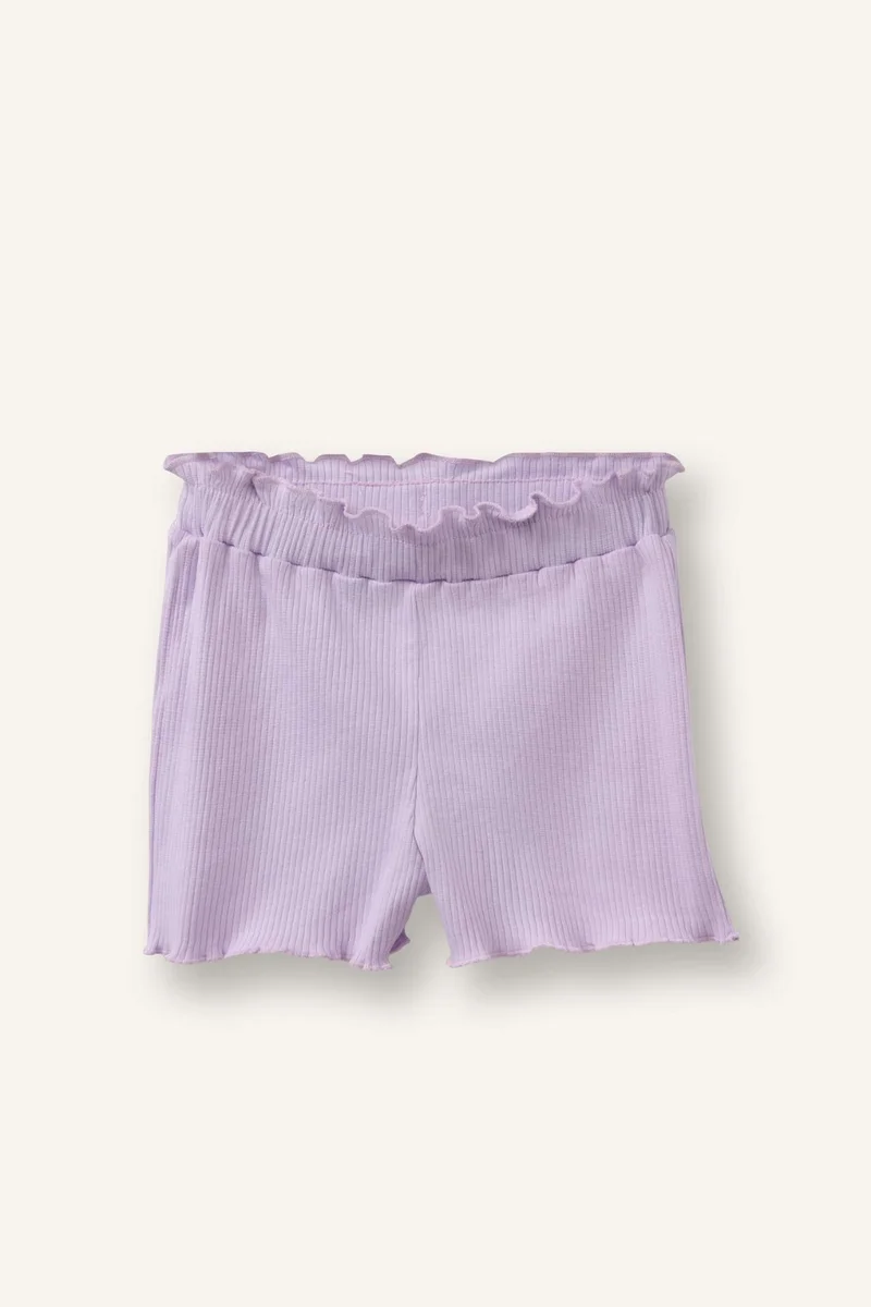 DeFacto Baby Girl 2 piece Regular Fit Crew Neck T-shirt and Shorts Set
