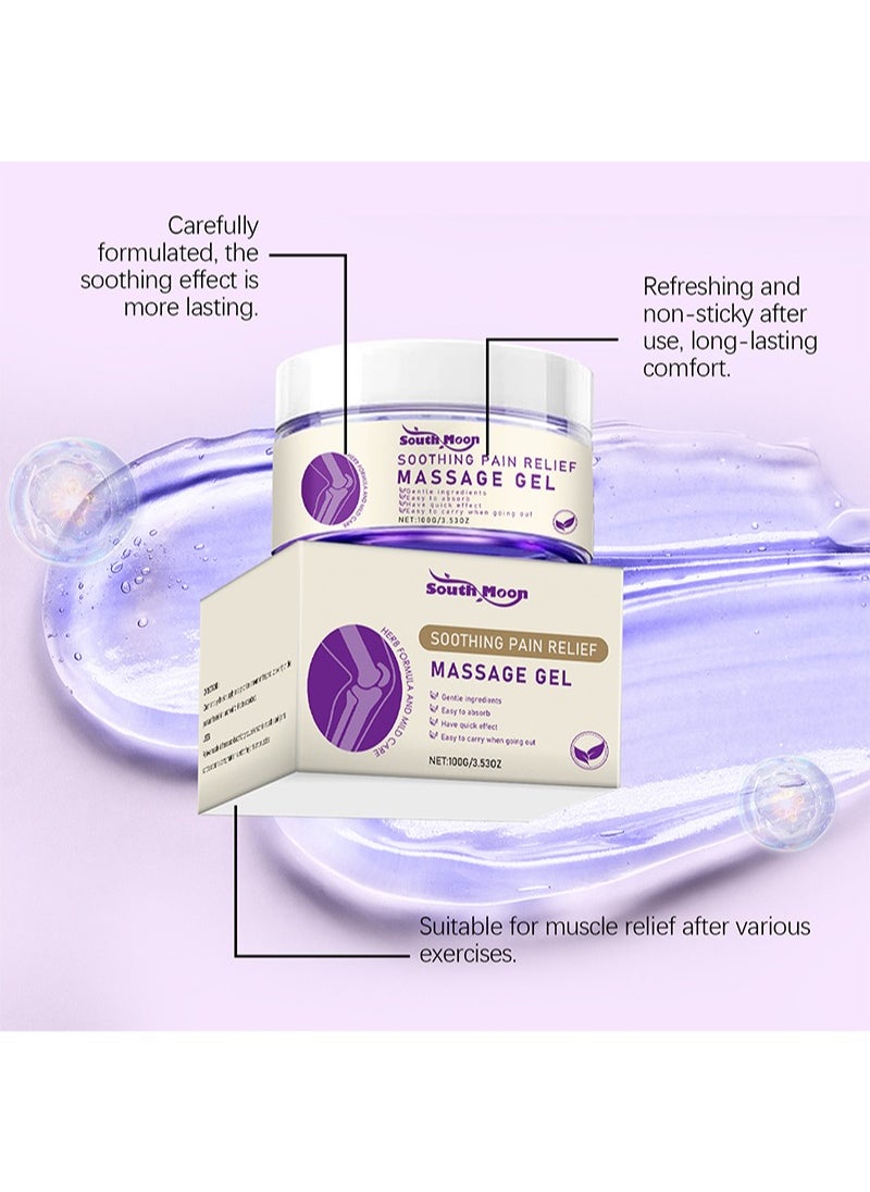 SOUTH MOON Joint Gel Purple Gel,Soothing Massage Cream,Pain Relief Massage Gel,Joint Activities Throughout The Body,Soothes Knees,Lumbar,Neck,Hands and Feet  - Image 4