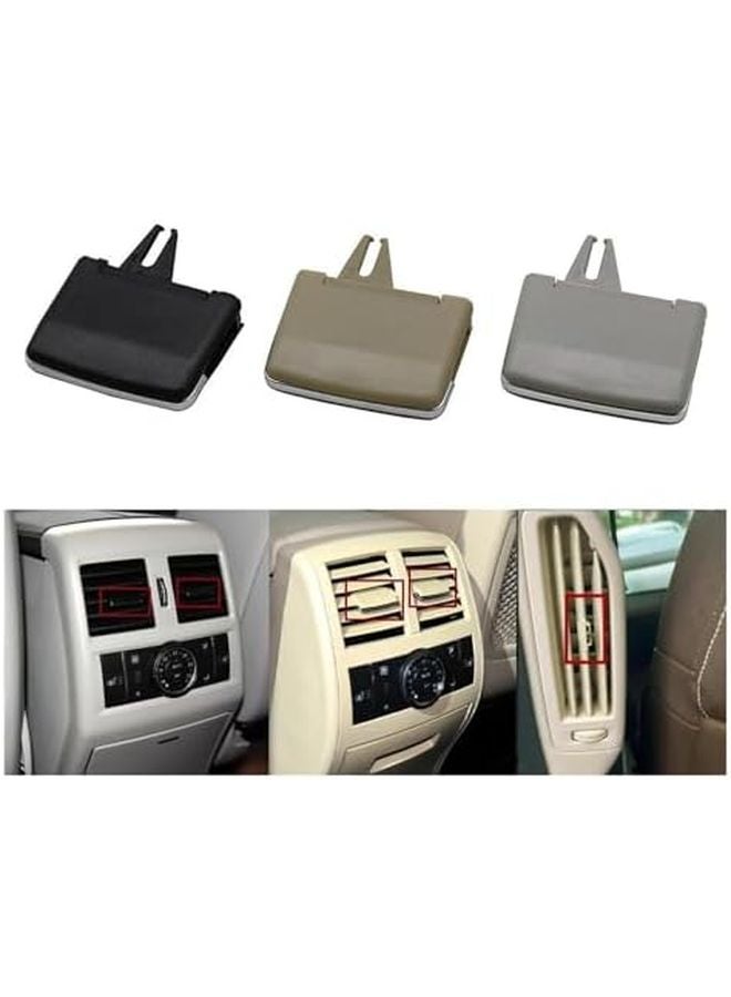 مرسيدس W166 ML GL GLE GLS وحدة التحكم المركزية فتحة تهوية مكيف الهواء شبكة منفذ أسود 1 قطعة - Image 3
