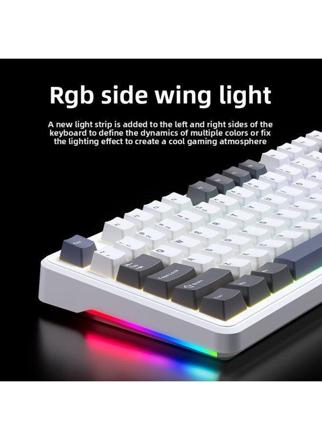 Tarantula Matching Column Customized Keyboard Structure Mechanical Keyboard Roll King Series Three-mode Game Key-Color:F87pro Star Trek Smart Axis-three Modes (lower Lamp Position)