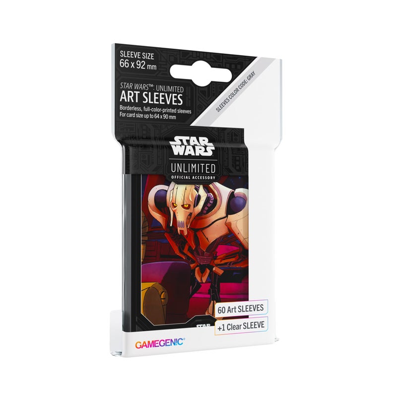 Gamegenic Star Wars Unlimited General Grievous Art Sleeves Officially Licensed Pack of 60 Art Sleeves and 1 Clear Sleeve Optimized Size for Star Wars Unlimited and Other TCG and LCG Games Made by Gamegenic - Image 2