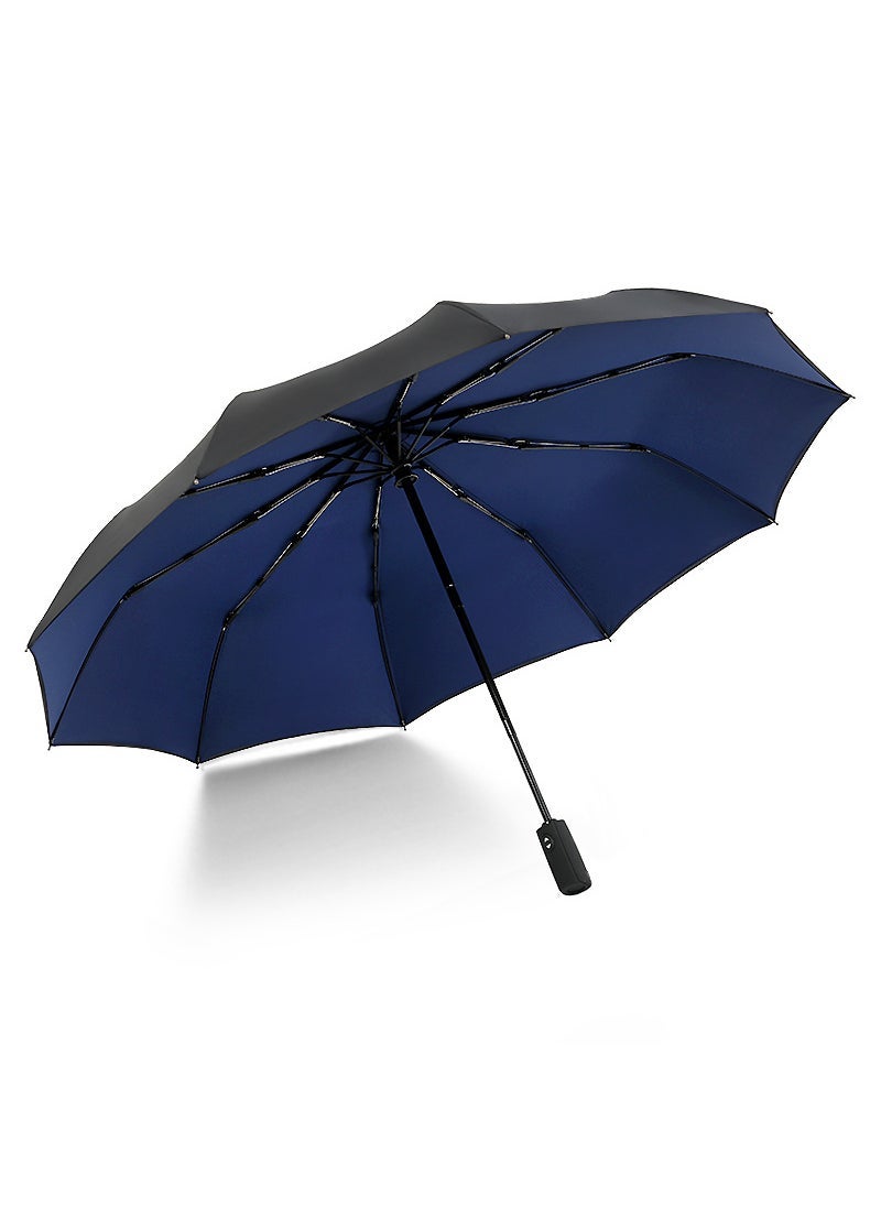Generic Double-layer automatic umbrella folding reinforcement ten-bone wind-resistant men's and Women's Business double-use advertising umbrella - Image 2
