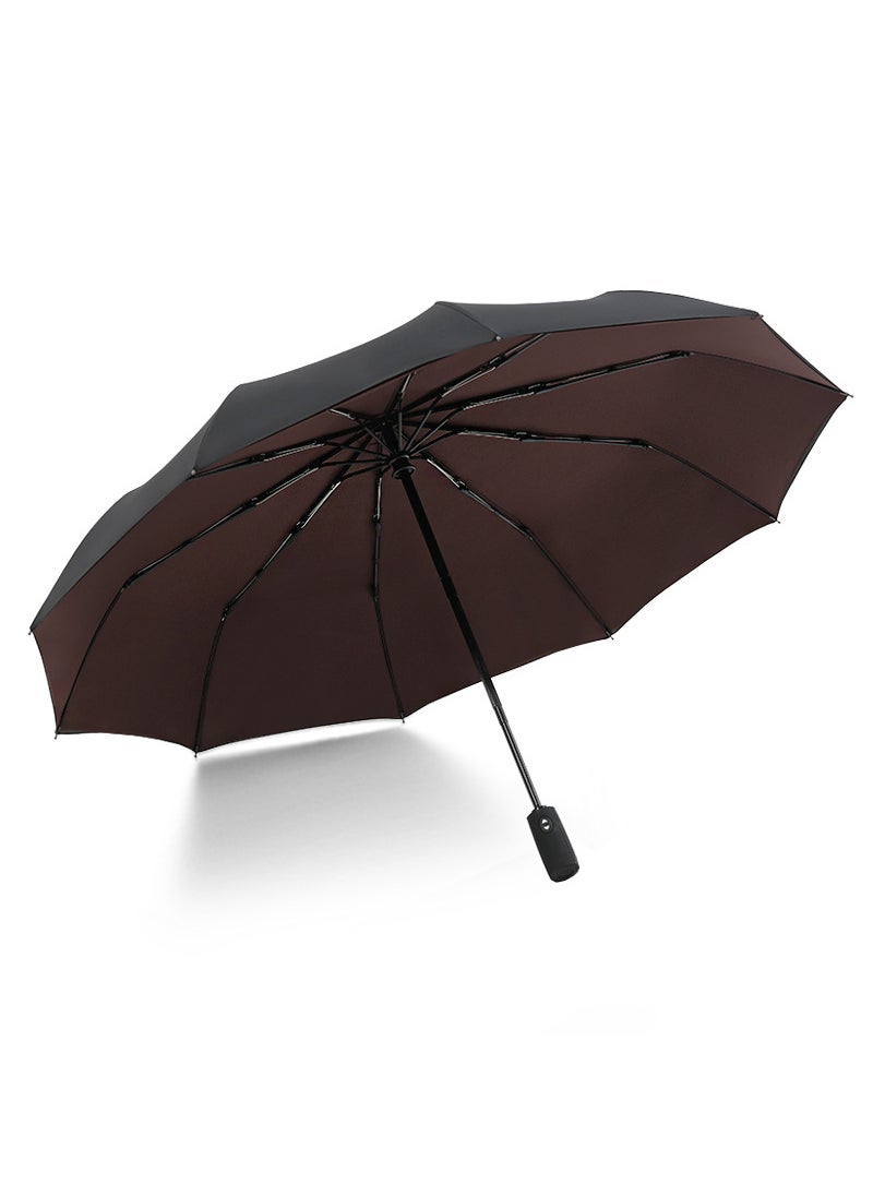 Generic Double-layer automatic umbrella folding reinforcement ten-bone wind-resistant men's and Women's Business double-use advertising umbrella - Image 3