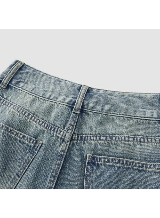 Semir Women's Denim Flared Jeans With High Waist And Floor-length, Lazy And Cool Style For Spring - Image 2